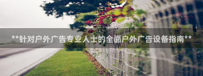 杏宇平台招商电话号码：**针对户外广告专业人士的全面户外广告设备指南**