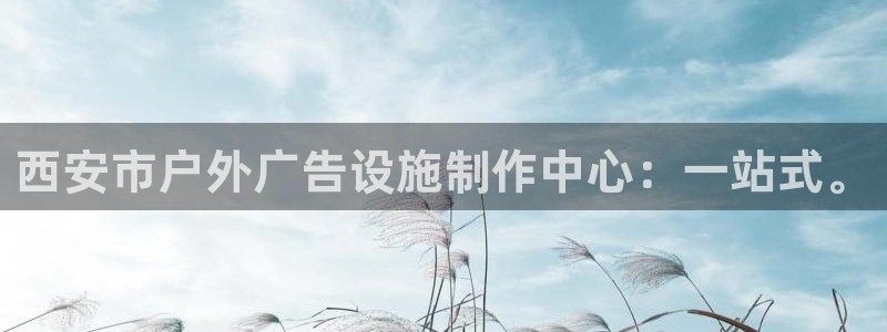杏宇平台代理：西安市户外广告设施制作中心：一站式。
