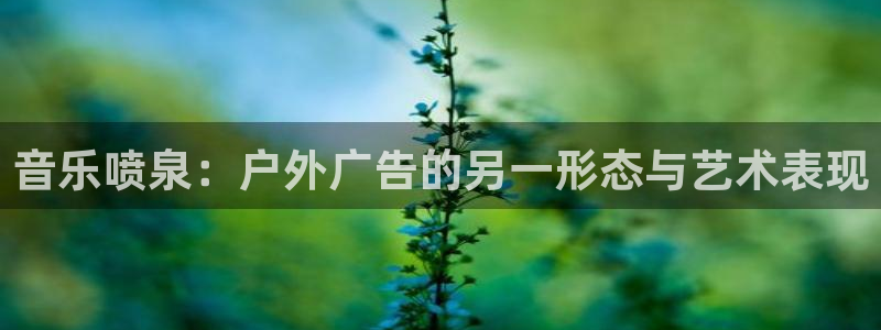 杏宇平台代理怎么样赚钱：音乐喷泉：户外广