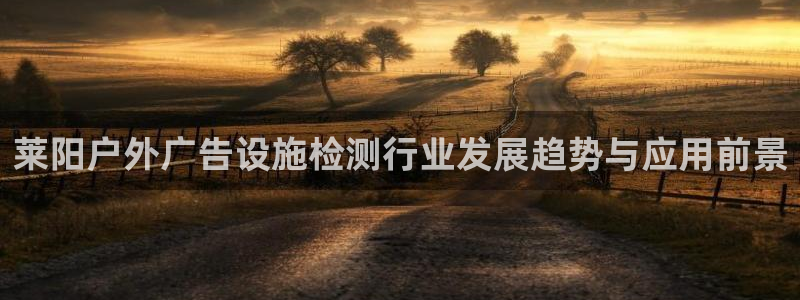 杏宇平台代理：莱阳户外广告设施检测行业发