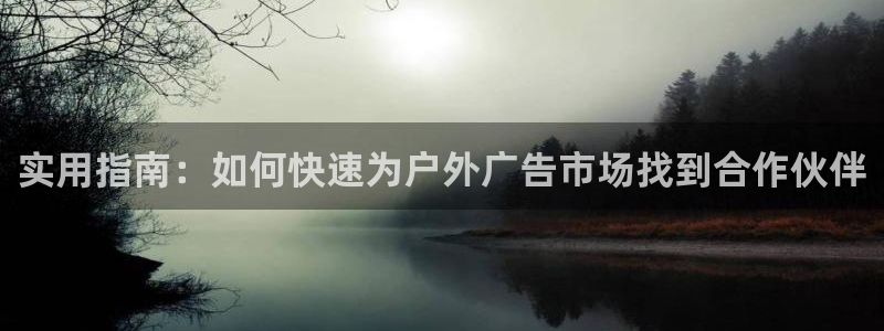 杏宇平台主管：实用指南：如何快速为户外广告市场找到合作伙伴