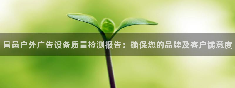 杏宇平台开户：昌邑户外广告设备质量检测报