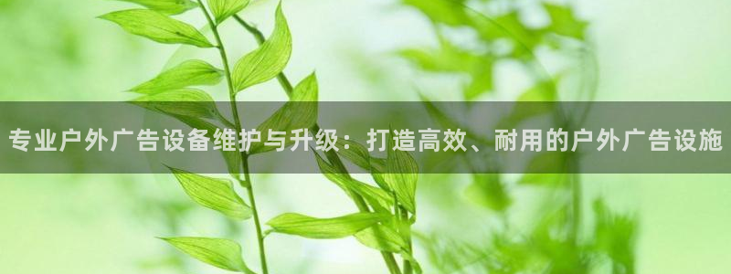 杏宇官方平台官网入口：专业户外广告设备维