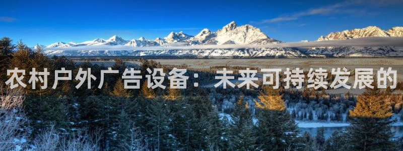 杏宇平台是什么：农村户外广告设备：未来可持续发展的