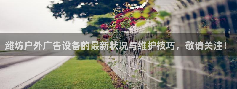 杏宇平台招商电话号码：潍坊户外广告设备的最新状况与维护技巧，敬请关注！