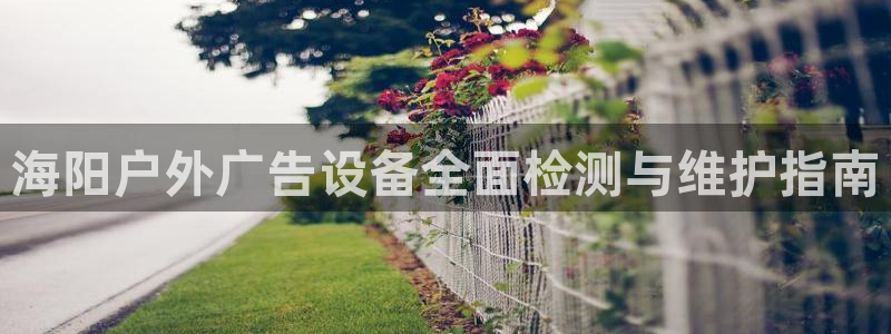 杏宇平台好吗：海阳户外广告设备全面检测与维护指南