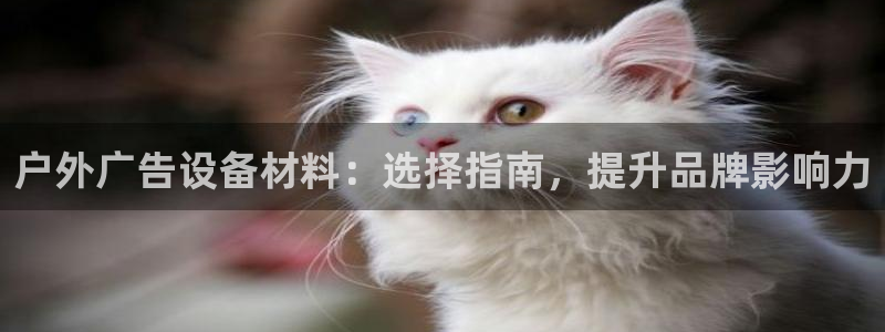 杏宇平台注册登录：户外广告设备材料：选择指南，提升品牌影响力