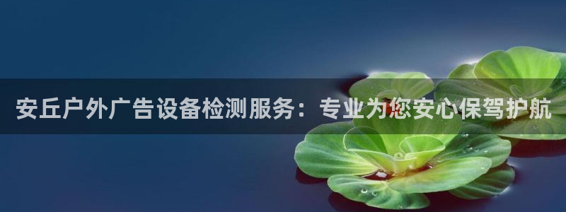杏宇平台开户：安丘户外广告设备检测服务：专业为您安心保驾护航